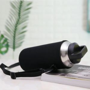 【Local Warehouse】500-1500ML Sports Water Bottle Case Insulated Bag Neoprene Pouch Holder Sleeve Cover Carrier for Mug Bottle Cup Portable Water Bottle Carrier Bag Cup Cover Sleeve Holder Vacuum Pouch Portable Insulat Bag with Strap Water Bottle Case