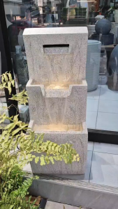 น้ำพุตั้งพื้น วางหน้าบ้าน รหัสMZ16327GC เหมาะสำหรับวางตกแต่งบ้าน วางที่สำนักงานเสริมฮวงจุ้ยด้านความอุดมสมบูรณ์ ร่ำรวยเงินทองไหลมาเทมา