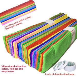 Colorful Crepe Paper Handmade DIY Origami Flowers Kindergarten Decoration Paper Folding Craft Pack of 100 Free Shipping