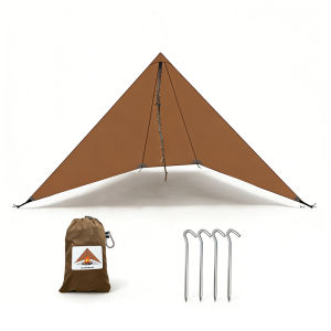 210g 20D Nylon Ultralight Camping Stove Windbreak Wind Screen Shield Fire Retardant No Poles Ropes Windproof Privacy Windscreen