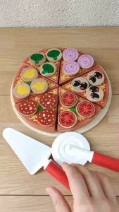 Alice Toys ของเล่นไม้เสริมพัฒนาการ ชุดพิซซ่า