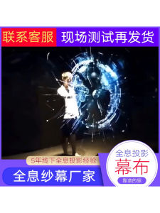 Home Full Holographic Curtain Projection Naked Eye 3D Interactive Ground Projection Double-sided Floating Invisible Holographic Projection