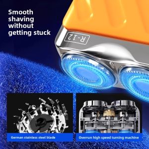 MONLEYTA | Portable Electric Shaver For Men German Mini Steel Cannon Official Authentic Beard Razor Boyfriend Gift Manly Grooming Kit