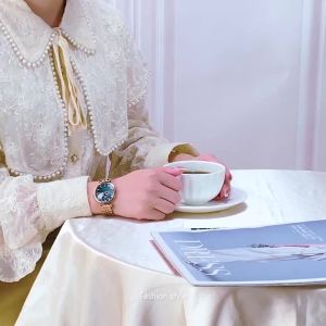 OLEVS Womens Watches Jewelry Quartz Watch Waterproof Stainless steel Strap Rose Gold Watch for Women Fashion Watch Bracelet Set