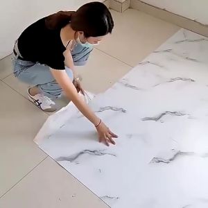 10PCS Self Adhesive Vinyl Tile Floor（30*30cm）Waterproof Wear-Resistant Wood Grain Floor Sticker