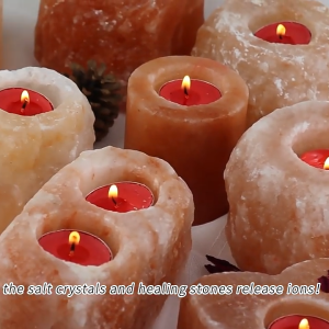 Himalayan Natural Pink Salt Tea Candle Holder