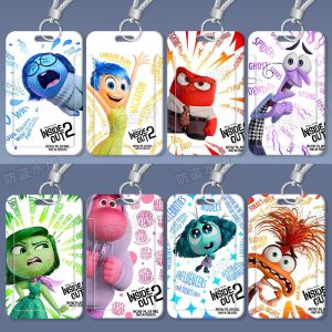 Brain Special Team Cartoon Card Holder Student Water Meal Card Bus Subway Card Cover ID Card Transparent Card Cover Hanging Customization