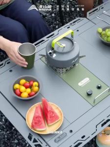 BISINNA | BISINNA Camping IGT 0.5UNT Gas Stove 9800W High Firepower Portable Desktop Burner Dual-purpose IGT Table Stove Camping Supplies