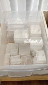 MILLI Box Penyimpanan Transparan Multifungsi - Organisator Mini Space-Saving