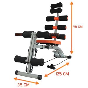 GIOCOSO Six Pack Care เครื่องออกกำลังกาย เสริมกล้ามเนื้่อ ลดหน้าท้อง พร้อมที่ปั่นและจานทวิสซ์ BG