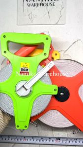 Meteran Roll Bangunan Tahan Air Fiber RUSH 30 50 100 m