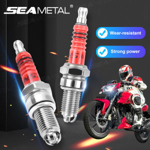 SEAMETAL 1/2/4PCS 3 Electrode Racing Spark Plug A7TC D8TC Triple Spark Plugs for ATV Scooter Dirt Bike Motorcycle Accessories