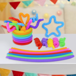 8 16 24 32 Pcs Pop Tubes Sensory Toys UrChoice Fine Motor Skills & Learning for Toddlers Fidget Toys and Party Favors for Kids