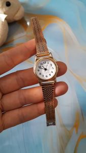 Đồng hồ nữ TELVA dây lụa second hand si nhật- đã qua sử dụng