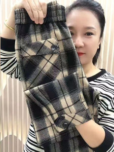 กางเกงยีนส์ทรงมินิมอลเอวสูงสำหรับผู้หญิง ทรงมินิมอล กางเกงขายาวลำลองสไตล์มาร์ติน ทรงเข้ารูป ทรงหลวม สไตล์ฤดูใบไม้ร่วง/ฤดูหนาว