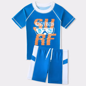 Childrens Swimming Suit Boys Separate Swimwear Set Teenage Boys Summer New Arrival Sport Fitness Fans Goods Online Exclusive