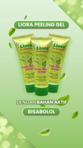 LIORA Peeling Gel (Ekstrak Teh Hijau) - 120ML | Perontok Pengangkat Daki