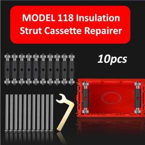 10pcs Junction Box Kit 118 Style Repair Tool Wall Mount Cassette Repairer Cassette Repair Lever Socket Switch Recovery Screw Support Rod