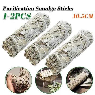 Natural White Sage Bundle Smudge Sticks Pure Leaf Smoky for Indoor Purification