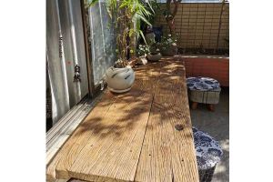 Old Elm Old Door Board Old Door Weathering Board Retro Stair Board Wall Board Floor Bookshelf Bar Tea Table Bed & Breakfast Decoration