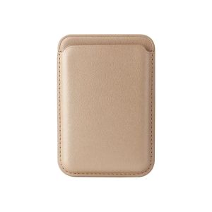 For Magsafe Wallet Leather Slim Thin Magnet Single Card Holder Storage Case For iPhone 18 17 16 15 14 13 12 Pro Max Accessories