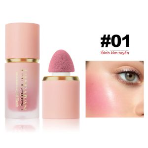HANDAIYAN Velvet Liquid Blush Matte Long-Lasting Natural Rouge Dành Cho Má Hồng Với Đầu Cọ Dạng Bông Dễ Tán Kích Thước Đầy Đủ 65ml