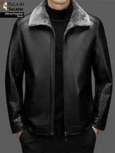 TUCANO | Stylish Multi-purpose Mens Leather Jacket Thickened Padded