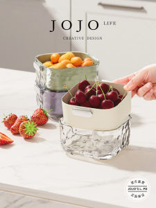 Double Layer Kitchen Sink Vegetable Washing Basin Drain Basket Mr. Grocery Multifunctional Home Dining Utensils Fresh Style