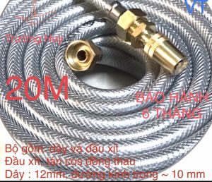 Bộ rửa xe tưới cây tiện dụng dài 20 m Bảo hành 6 tháng