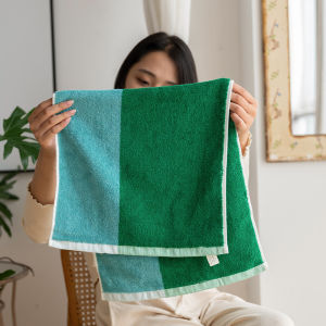Khăn Mặt Cotton Nguyên Chất Hình Học Mềm Mại Thấm Hút Cho Nam Và Nữ Dùng Trong Gia Đình Khăn Mặt Mới Về
