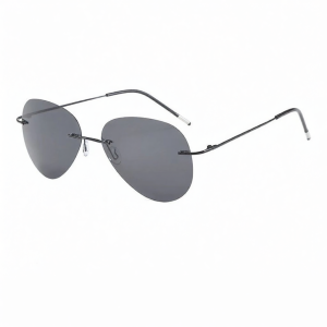 Lightweight Memory Titanium Alloy Polarized Sunglasses for Men UV Protection