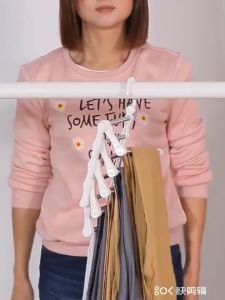 Hanger Stainless 5 in 1 Trousers Gantungan Baju Celana Jilbab Syal Pakaian 5in1 Gantungan Syal Mini SH B21