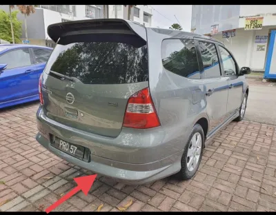 PU NISSAN LIVINA IMPUL REAR SKIRT PU