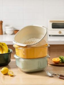 MODERN SWEETHOME | Kitchen Drain Basket for Washing Vegetables and Fruits