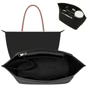 1 PCS Large Felt Handbag Organizer Insert Tote Purse Liner For Makeup Travel Portable Internal Storage Bag Accessory