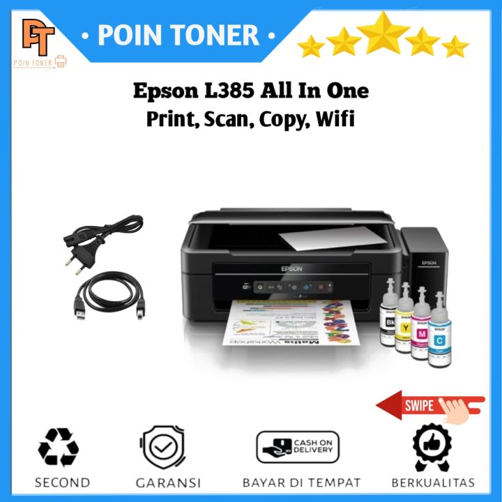 Printer Epson L385 Print, Scan, Copy, Wifi