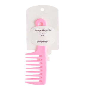 Portable Mini Thick Wide Tooth Comb for Straight Hair Easy to Use Non-Tangling Hairbrush Wooden Handle Personal Care Tool
