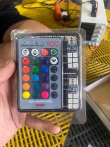 Đèn LED T10 Điều Khiển Từ Xa Chỉnh Màu gắn xi nhan xe máy ô tô