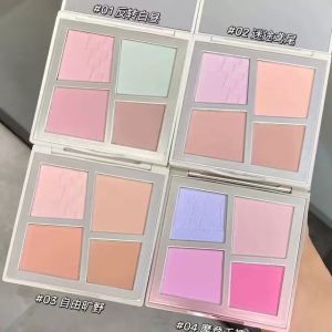Herorange Dopaamine Quartet Cheek Palette Multi-use Highlighting Enlivening Contouring Affordable Four-color Cheek Palette