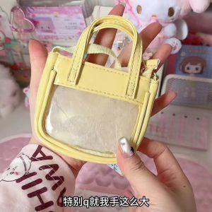 Macaroon Transparent Mini Soft Shell Handbag Summer New Arrival Cute Versatile Casual Tote Bag for Youth