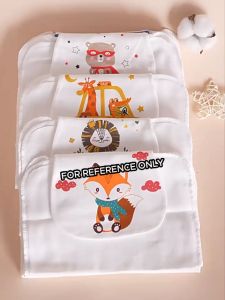 Cartoon Designed Baby Back Sweat Wipes & 4 Layer Cotton Perspiration Absorbent Towel