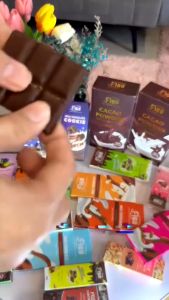 [Chính Hãng] Kẹo Socola sữa Milk Chocolate Socola sữa 50% Cacao Figo nhân Hạt điều socola bùi béo thanh 50gr
