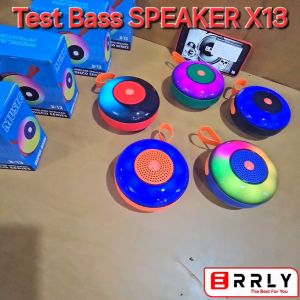 Speaker Bluetooth Portable ERRLY X13 LED RGB Light Speker Wireless Lampu Disco Bass TWS Connect