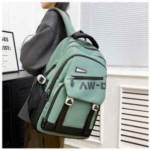 High School Student Large Capacity Durable Water-Resistant Mens Backpack Sturdy Double-Shoulder Bag for Daily Use