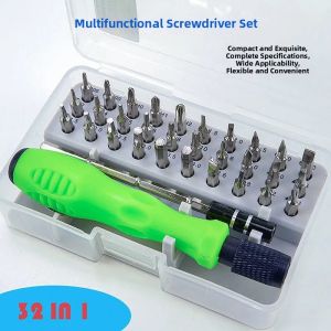 Multipurpose Triangular U-shaped Y-shaped Cross Star Hexagonal Magnetic Screwdriver Set 32pcs