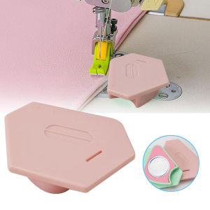 1pcs Magnetic Seam Guide For Sewing Machine Polygonal Anti-Curling Plastic Positioner Universal Positioning Sewing Accessories