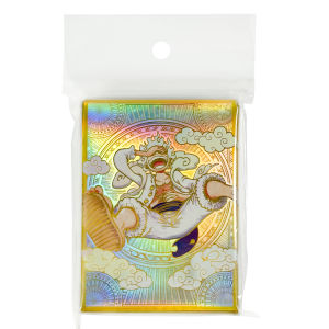 Bandai | 60PC ONE PIECE Holographic Card Sleeves Anime Luffy Playing Trading Card Foil Protector Shield Cover OPCG/PKM Toy 67x92mm