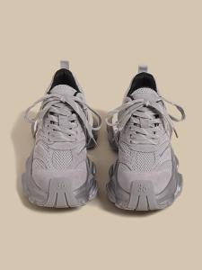 Gray Dad Shoes Womens Spring 2025 New Small Size Heightening Mesh Hong Kong Style Paris Casual Sports Shoes Leisure Sports