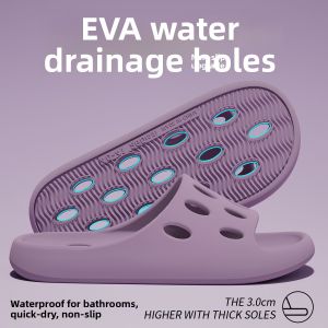 Bathroom Slippers Indoor Home Men Women Hole Hole Cool Slippers Quick Dry Anti Slip No Odor Leak EVA Material All Season