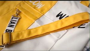 Canvas Tote Bag Resleting Kantong TC113 blackwhite